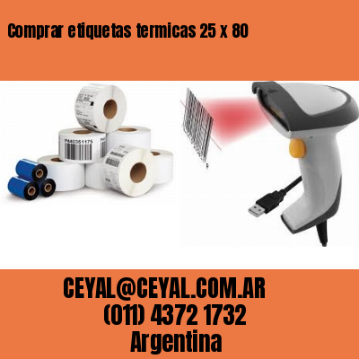 Comprar etiquetas termicas 25 x 80