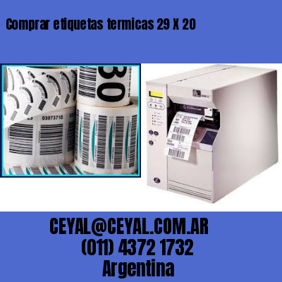 Comprar etiquetas termicas 29 X 20
