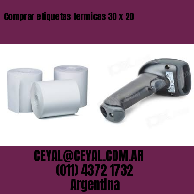 Comprar etiquetas termicas 30 x 20