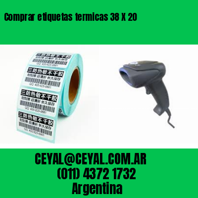 Comprar etiquetas termicas 38 X 20