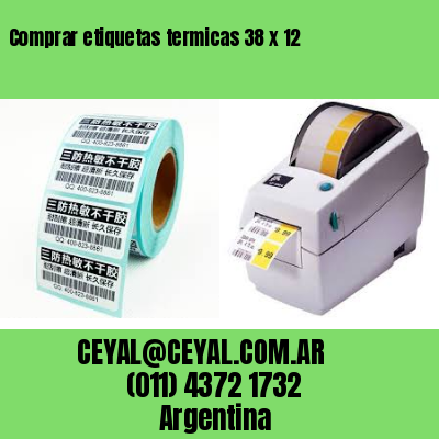 Comprar etiquetas termicas 38 x 12