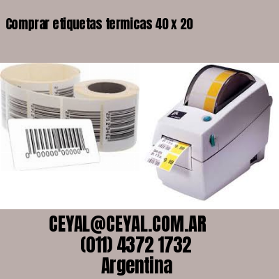 Comprar etiquetas termicas 40 x 20