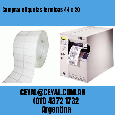 Comprar etiquetas termicas 44 x 20