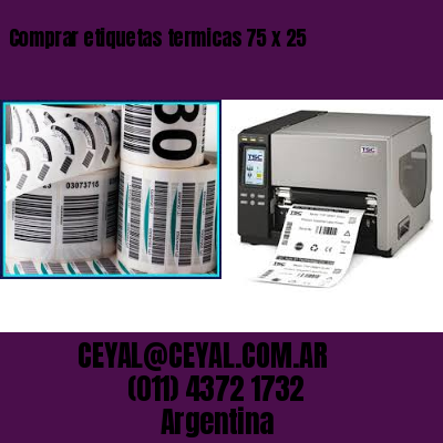 Comprar etiquetas termicas 75 x 25