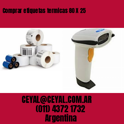 Comprar etiquetas termicas 80 X 25
