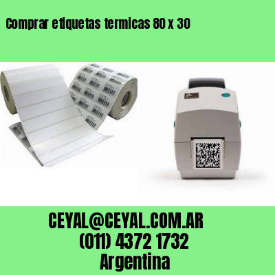 Comprar etiquetas termicas 80 x 30