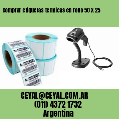 Comprar etiquetas termicas en rollo 50 X 25