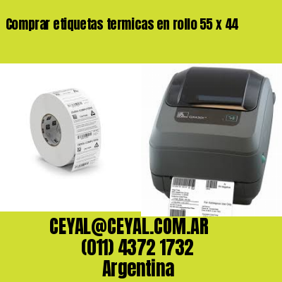 Comprar etiquetas termicas en rollo 55 x 44