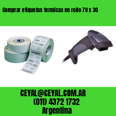 Comprar etiquetas termicas en rollo 70 x 30