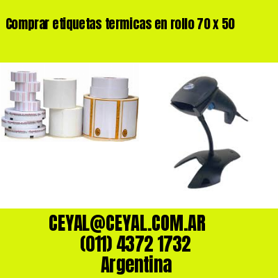 Comprar etiquetas termicas en rollo 70 x 50