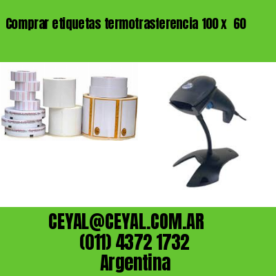 Comprar etiquetas termotrasferencia 100 x  60