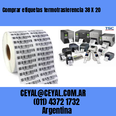 Comprar etiquetas termotrasferencia 38 X 20