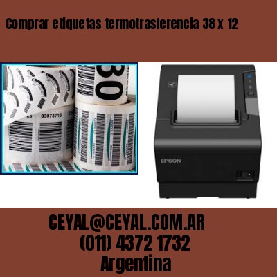 Comprar etiquetas termotrasferencia 38 x 12