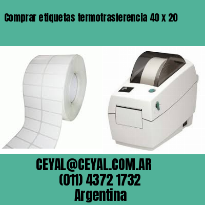 Comprar etiquetas termotrasferencia 40 x 20