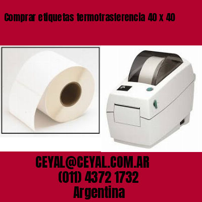 Comprar etiquetas termotrasferencia 40 x 40