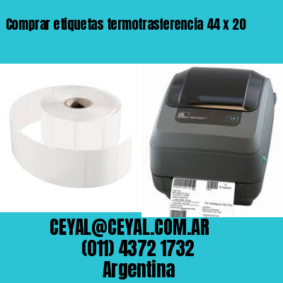 Comprar etiquetas termotrasferencia 44 x 20