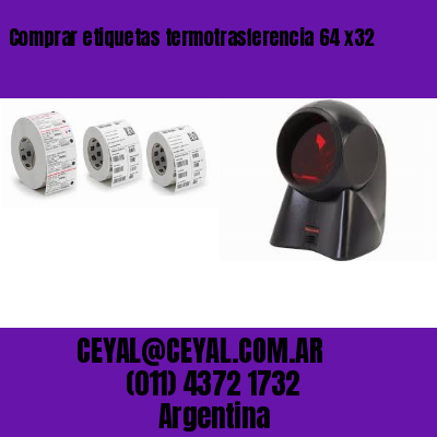 Comprar etiquetas termotrasferencia 64 x32