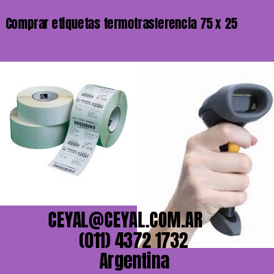 Comprar etiquetas termotrasferencia 75 x 25