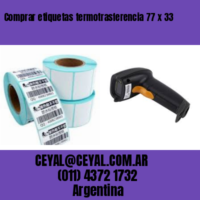 Comprar etiquetas termotrasferencia 77 x 33