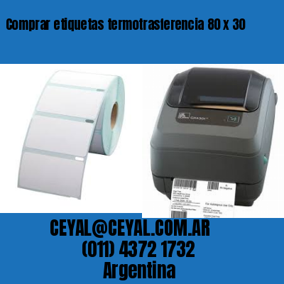 Comprar etiquetas termotrasferencia 80 x 30