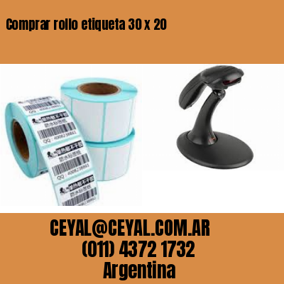 Comprar rollo etiqueta 30 x 20