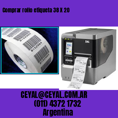 Comprar rollo etiqueta 38 X 20