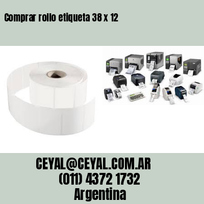Comprar rollo etiqueta 38 x 12