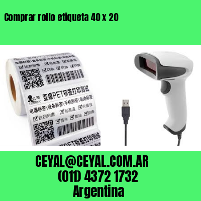 Comprar rollo etiqueta 40 x 20