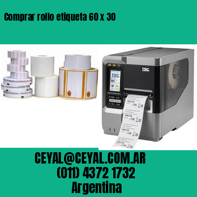 Comprar rollo etiqueta 60 x 30