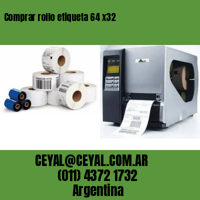 Comprar rollo etiqueta 64 x32