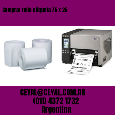 Comprar rollo etiqueta 75 x 25