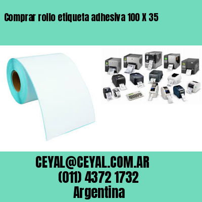 Comprar rollo etiqueta adhesiva 100 X 35