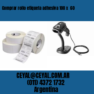 Comprar rollo etiqueta adhesiva 100 x  60