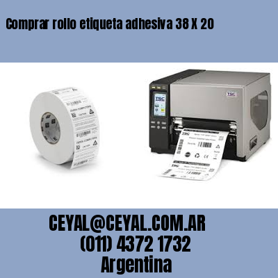 Comprar rollo etiqueta adhesiva 38 X 20