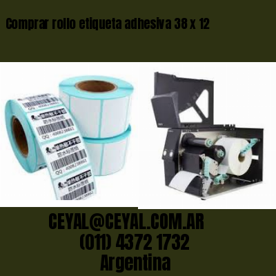 Comprar rollo etiqueta adhesiva 38 x 12