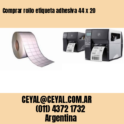 Comprar rollo etiqueta adhesiva 44 x 20