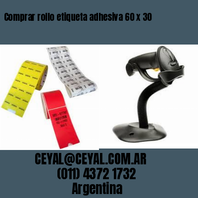 Comprar rollo etiqueta adhesiva 60 x 30
