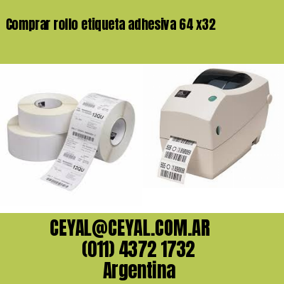 Comprar rollo etiqueta adhesiva 64 x32