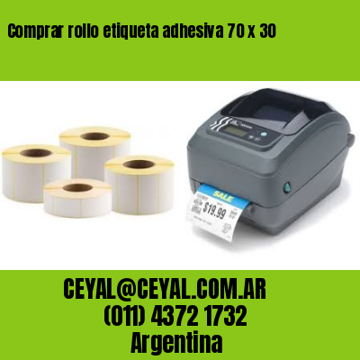 Comprar rollo etiqueta adhesiva 70 x 30