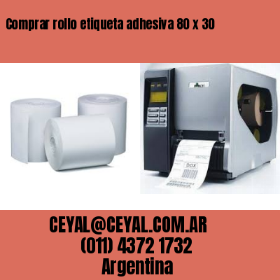 Comprar rollo etiqueta adhesiva 80 x 30