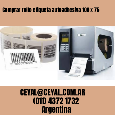 Comprar rollo etiqueta autoadhesiva 100 x 75