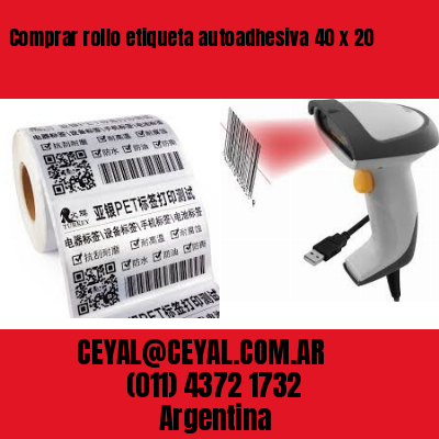 Comprar rollo etiqueta autoadhesiva 40 x 20