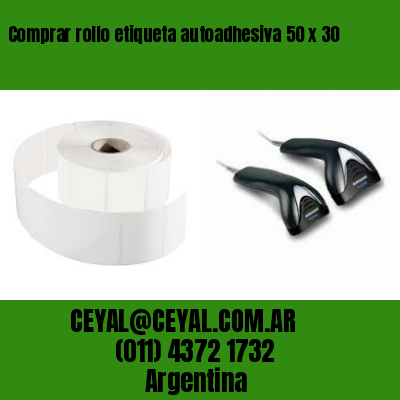 Comprar rollo etiqueta autoadhesiva 50 x 30