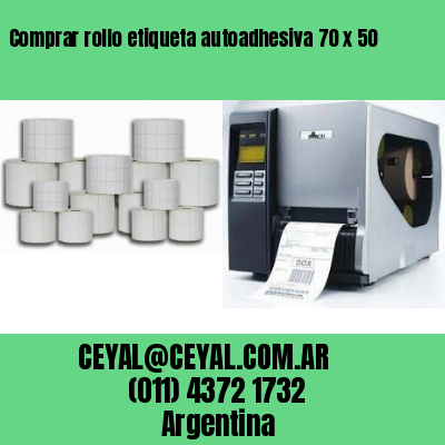 Comprar rollo etiqueta autoadhesiva 70 x 50