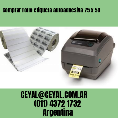Comprar rollo etiqueta autoadhesiva 75 x 50