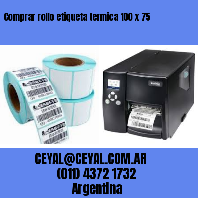 Comprar rollo etiqueta termica 100 x 75