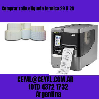 Comprar rollo etiqueta termica 29 X 20