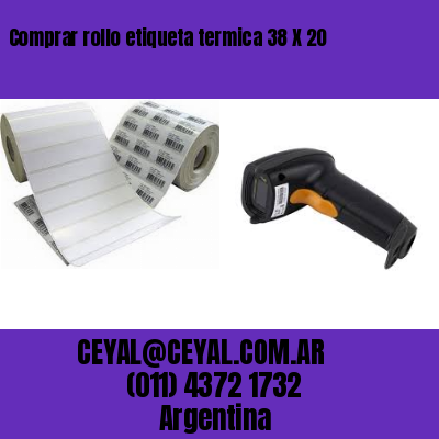Comprar rollo etiqueta termica 38 X 20