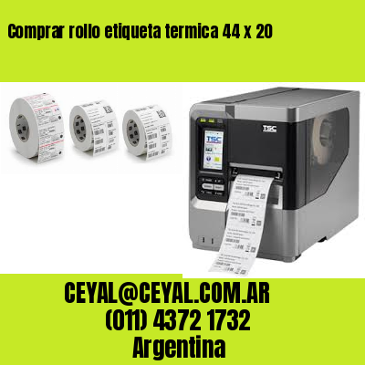 Comprar rollo etiqueta termica 44 x 20