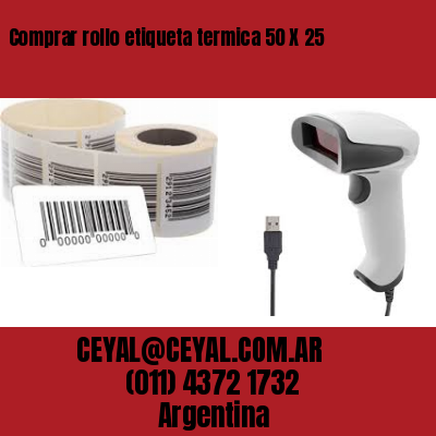Comprar rollo etiqueta termica 50 X 25